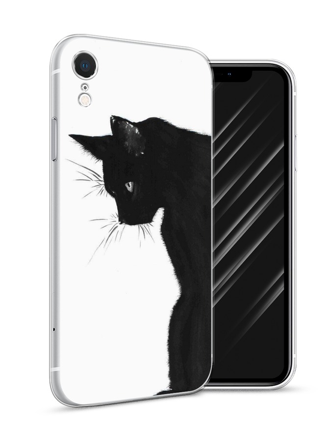 

Чехол Awog на Apple iPhone XR (10R) / Айфон XR (10R) "Black cat", Черный;белый, 12050-1