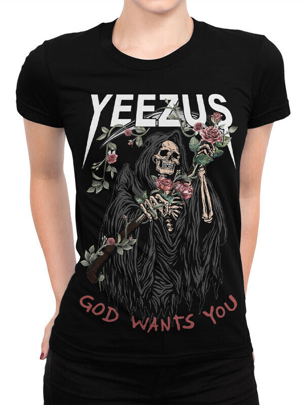 

Футболка женская Dream Shirts Yeezus - Канье Уэст Женская 50008891 черная 2XL, Yeezus - Канье Уэст Женская 50008891