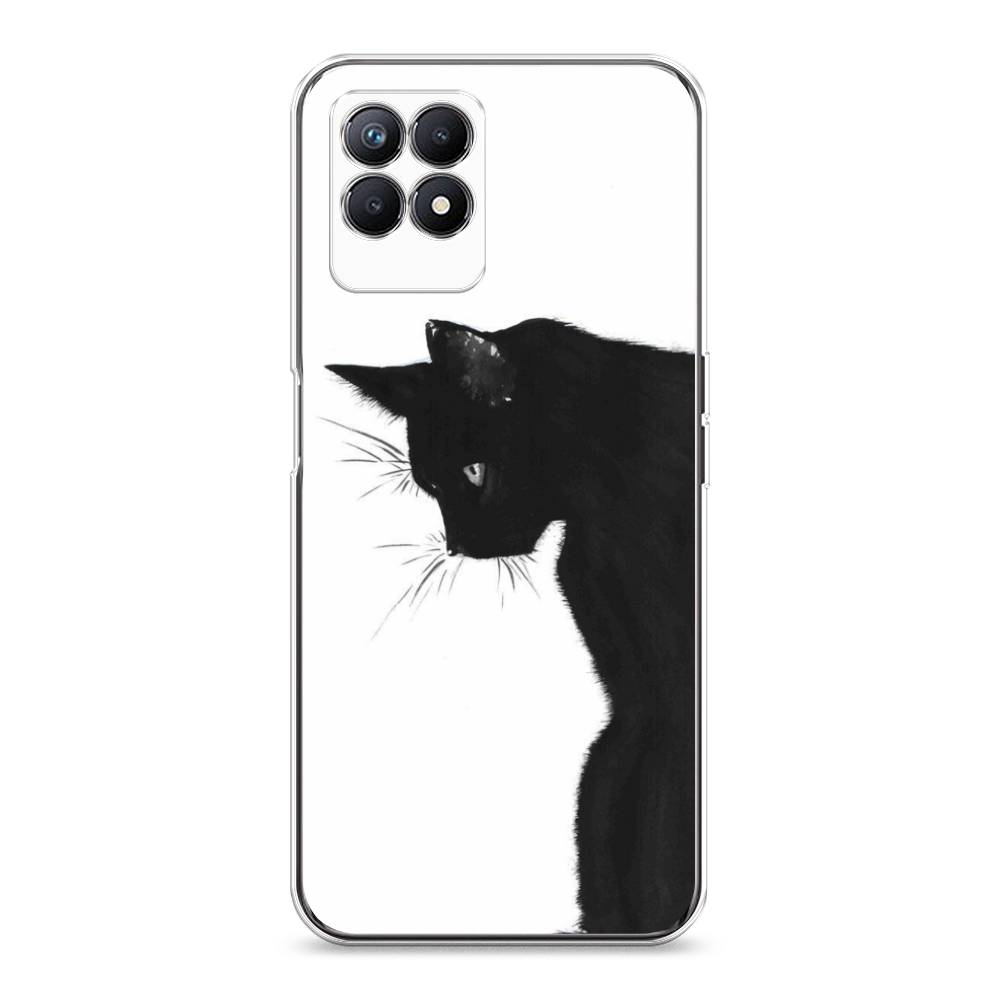 

Чехол Awog на Realme 8i "Black cat", Черный;белый, 257350-1