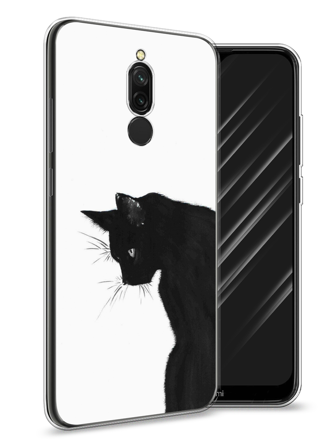 

Чехол Awog на Xiaomi Redmi 8 "Black cat", Черный;белый, 37150-1