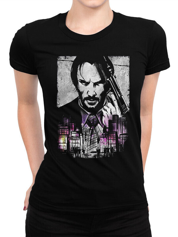 

Футболка женская Dream Shirts Киану Ривз - Джон Уик Женская 50008911 черная M, Киану Ривз - Джон Уик Женская 50008911