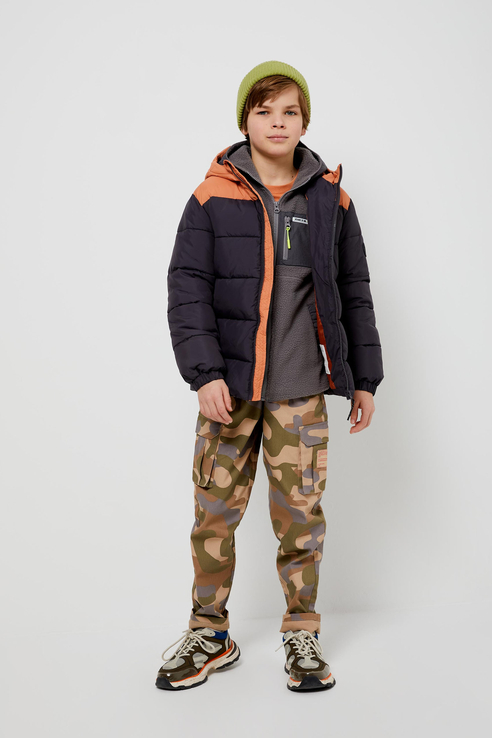 

Стеганая демисезонная куртка Sela 1803071131 Серый 128, 1803071131