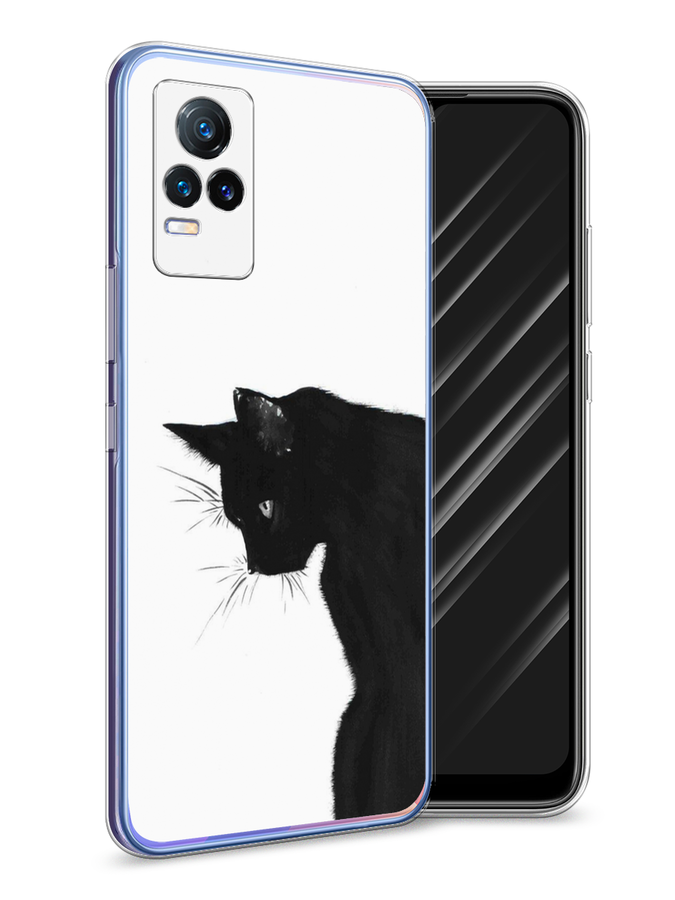 

Чехол Awog на Vivo V21e "Black cat", Черный;белый, 264550-1