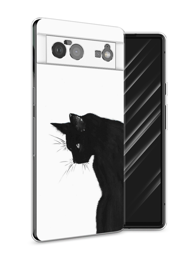 

Чехол Awog на Google Pixel 6 "Black cat", Черный;белый, 270850-1