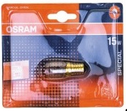 фото Лампа накаливания osram е14 15w для духовки