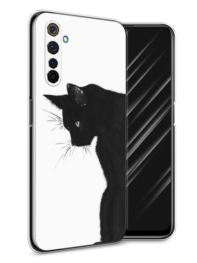 

Чехол Awog на Realme 6 Pro "Black cat", Черный;белый, 252850-1