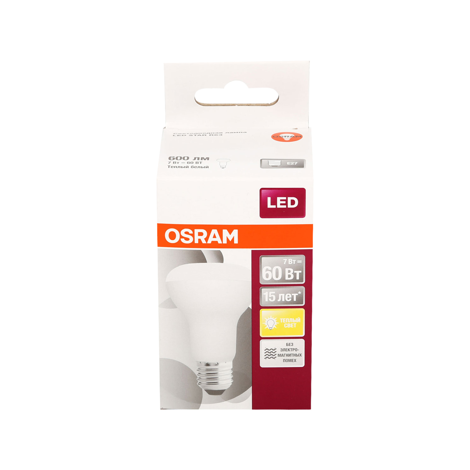 фото Светодиодная лампа osram ledsr6360 7w/830 230v fr e27