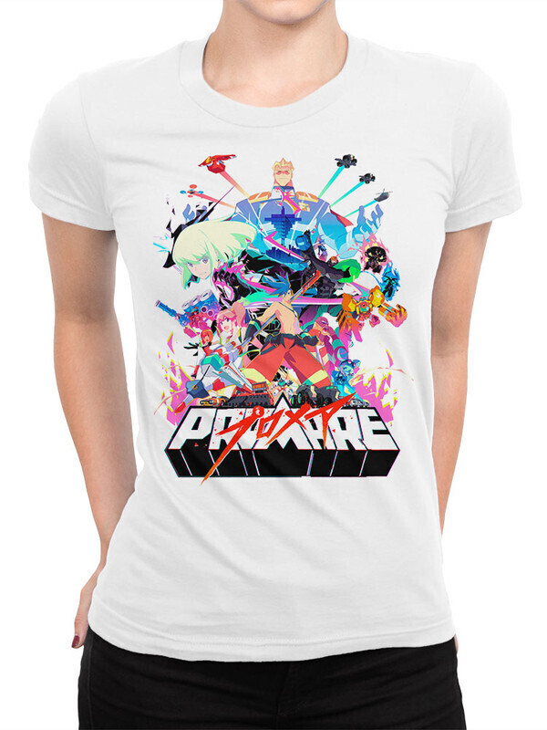 

Футболка женская Dream Shirts аниме Promare Женская 50008981 белая 2XL, аниме Promare Женская 50008981