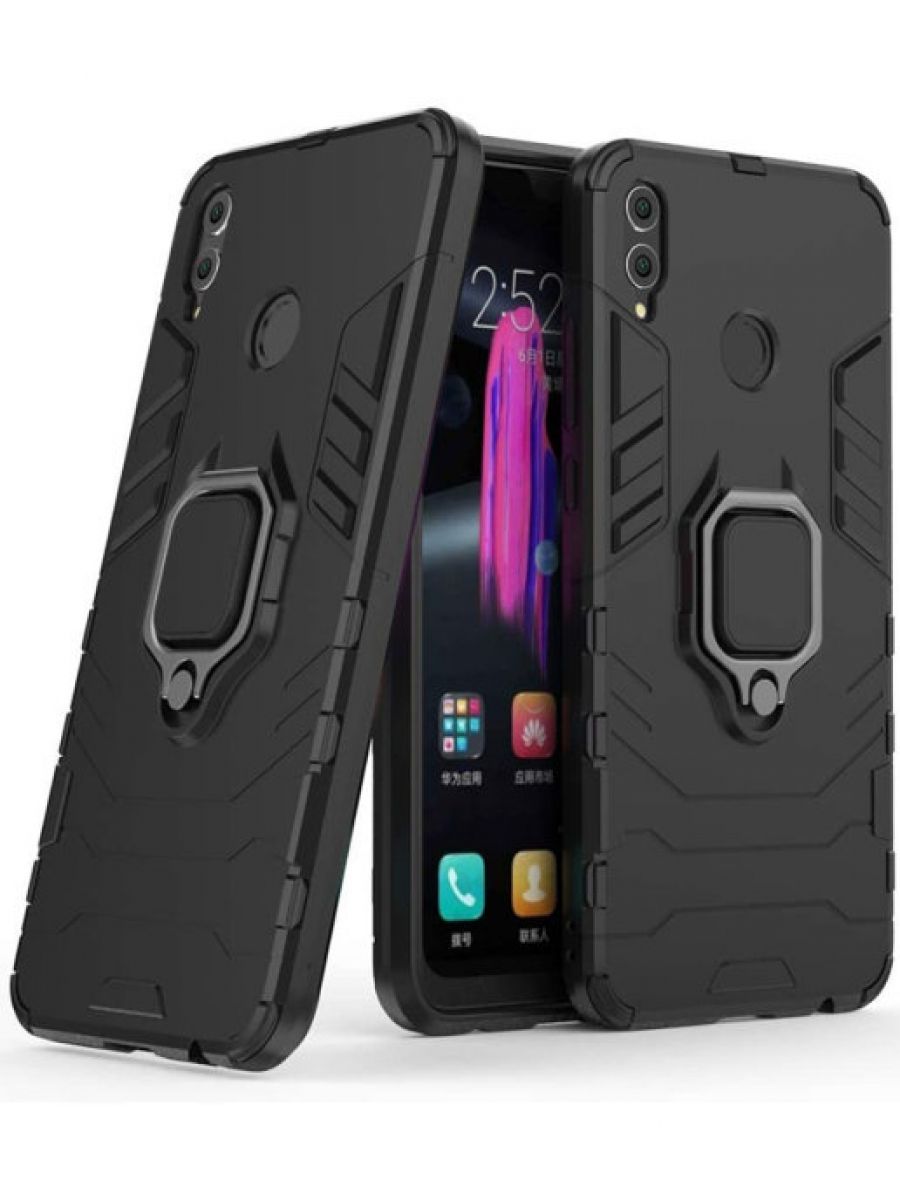 

Brodef Ring Противоударный чехол с кольцом для Huawei Nova 3 черный