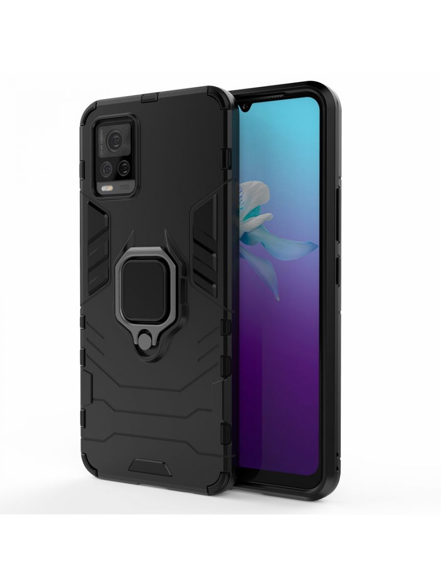 

Brodef Ring Противоударный чехол с кольцом для vivo V20 черный