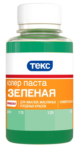 ТЕКС колер паста универсальная N14 зеленая 01л 162₽