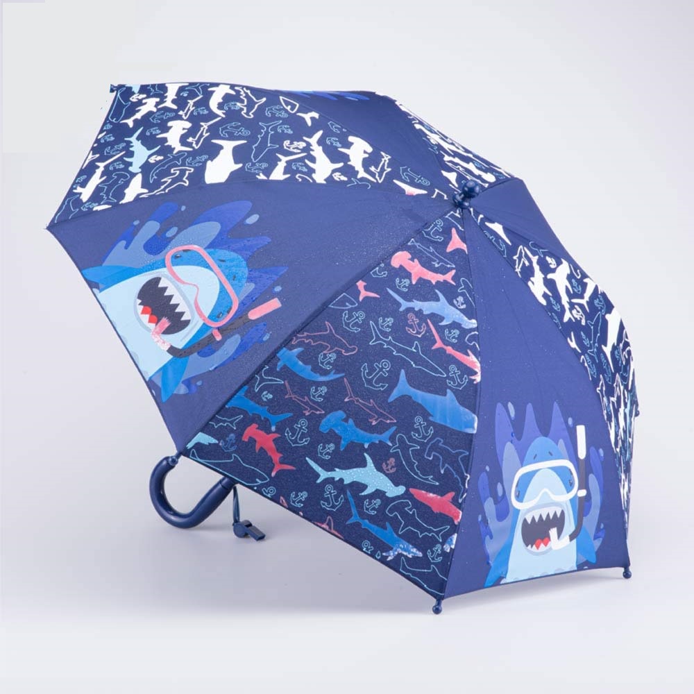 Зонт детский Котофей 03707194-40, синий, детский зонт детский под дождем с закругленными краями светоотражающий синий