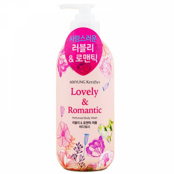 фото Гель для душа lovely & romantic perfumed body wash 500мл kerasys