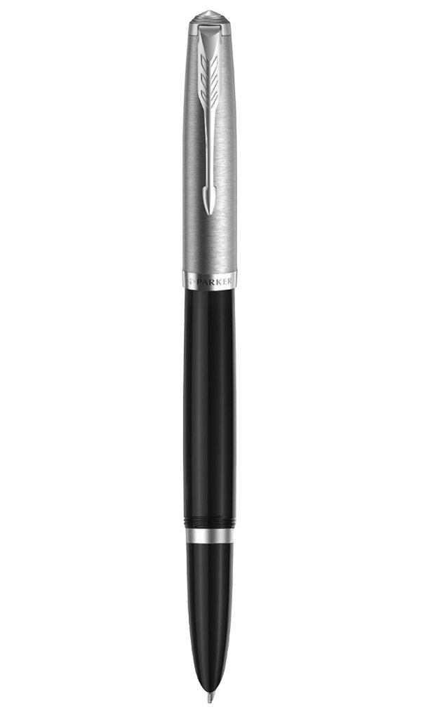 

Перьевая ручка Parker 51 CORE BLACK CT перо: F цвет чернил: black в подарочной упаковке, 2123491