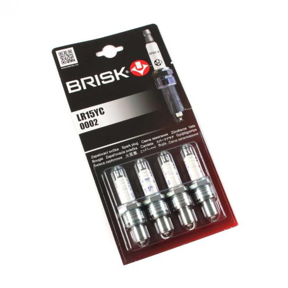 фото Свечи зажигания brisk lr15yc 2108 4 шт lr15ycj-4pce brick