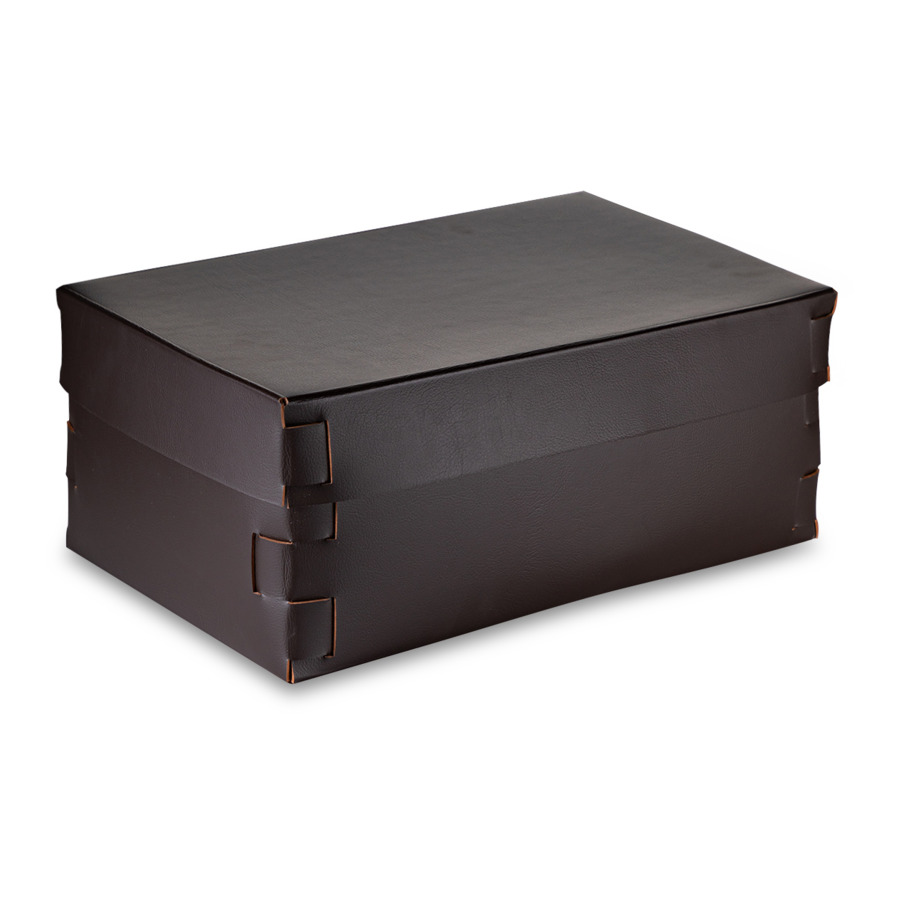 

Коробка ADJ Snob 32x20х13,5 см, кожа натуральная, шоколад, п/к