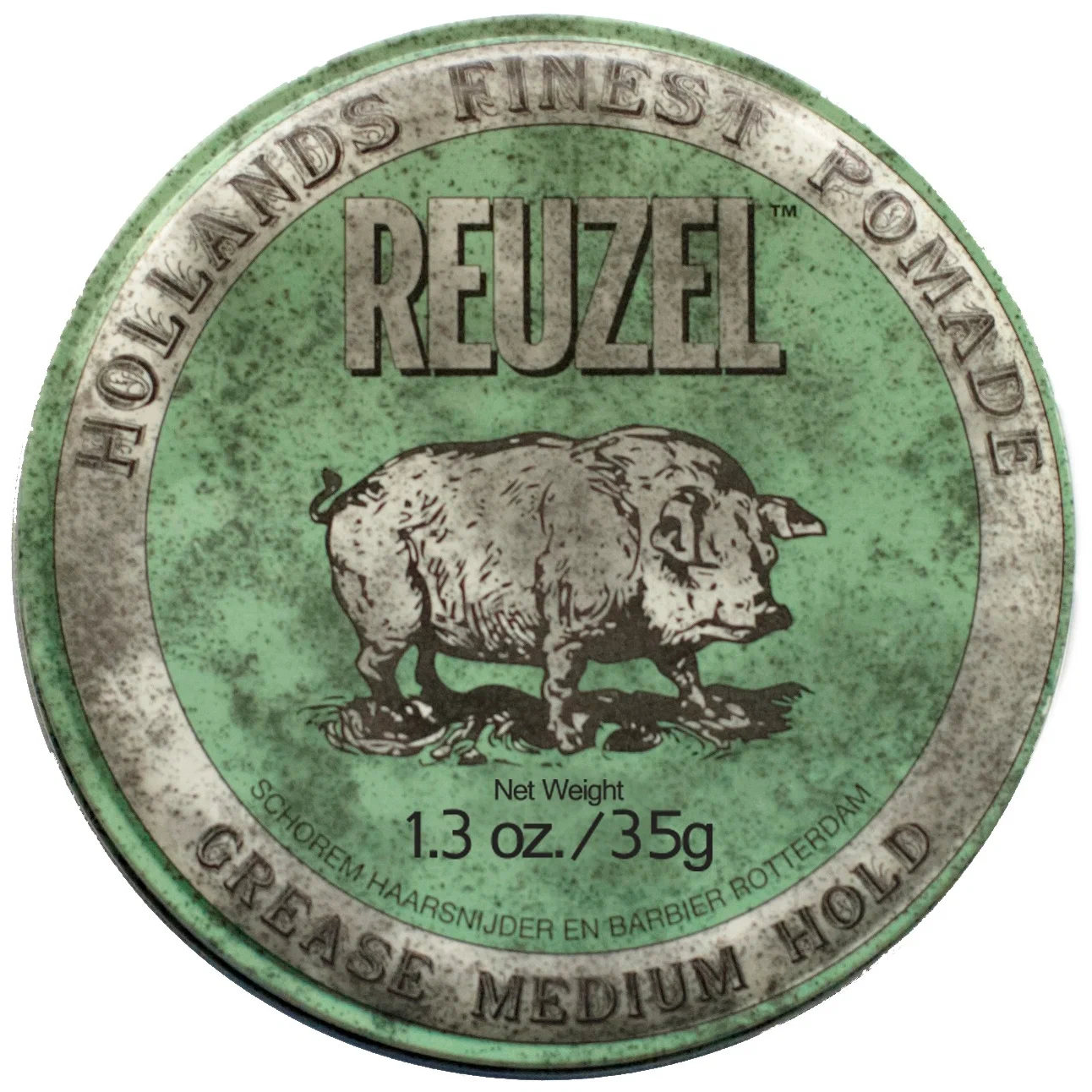 фото Помада для волос reuzel green pomade grease medium hold 000037, 35 г