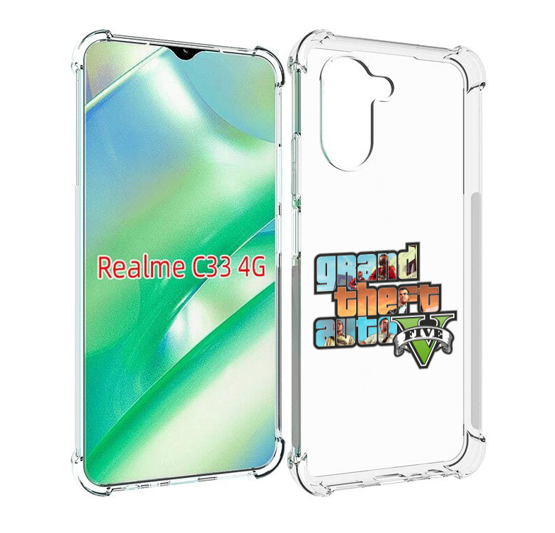 

Чехол MyPads ГТА для Realme C33 4G, Прозрачный, Tocco