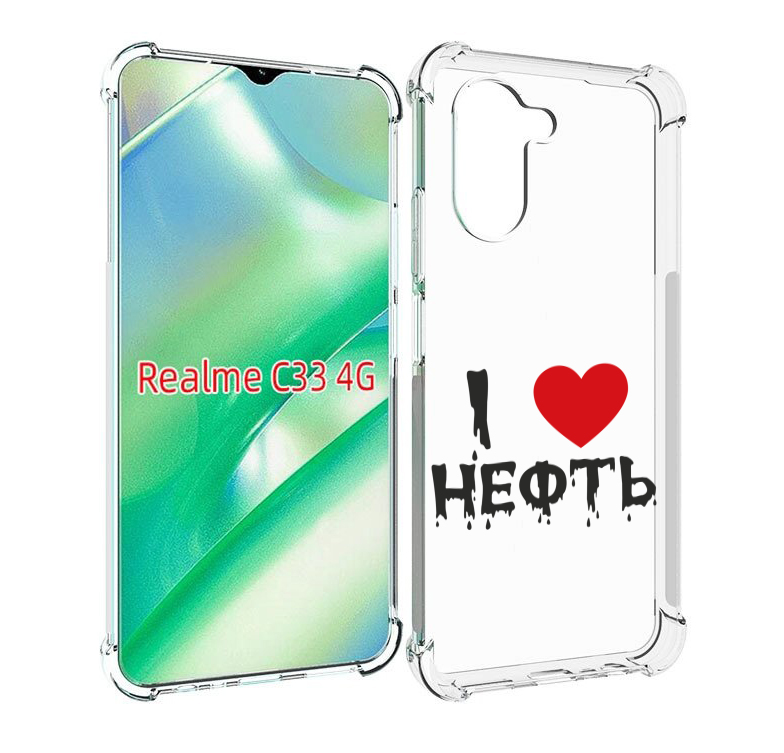 

Чехол MyPads нефть для Realme C33 4G, Прозрачный, Tocco