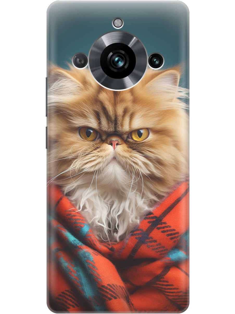 

Силиконовый чехол на Realme 11 Pro / 11 Pro+ с рисунком "Недовольный котик", Красный;синий, 20000172