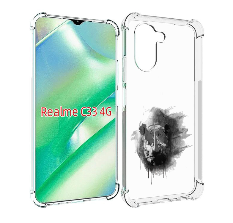 

Чехол MyPads носорог для Realme C33 4G, Прозрачный, Tocco
