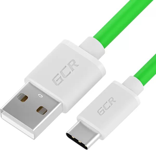 фото Кабель usb type-c - usb gcr gcr-52493 0.5 м зеленый