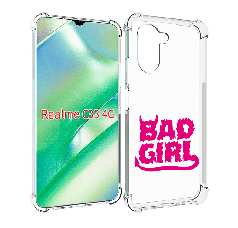 

Чехол MyPads плохая девочка для Realme C33 4G, Прозрачный, Tocco