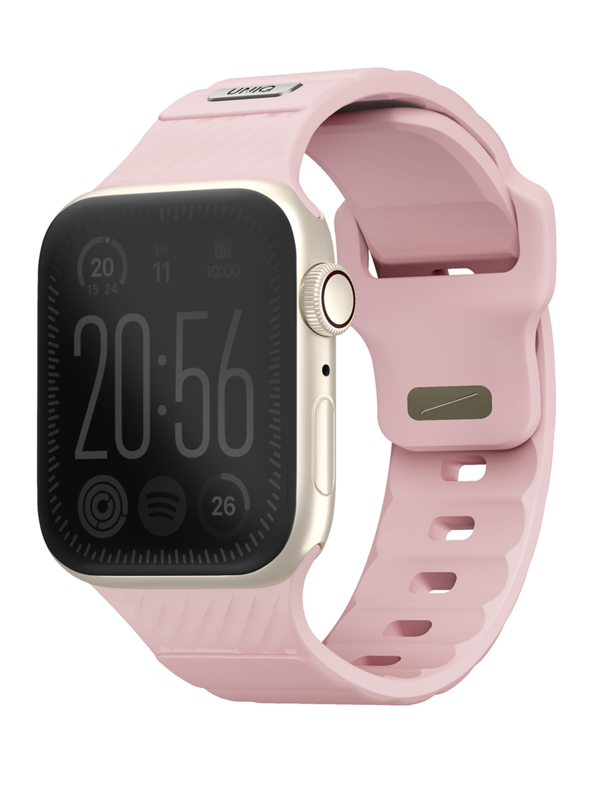 Ремешок Uniq для Apple Watch 41/40/38 mm STRIDE из каучука FKM Pale Pink