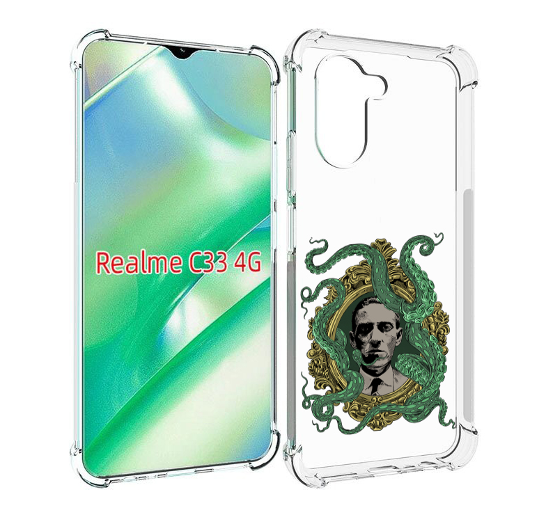 

Чехол MyPads портрет с кракеном для Realme C33 4G, Прозрачный, Tocco