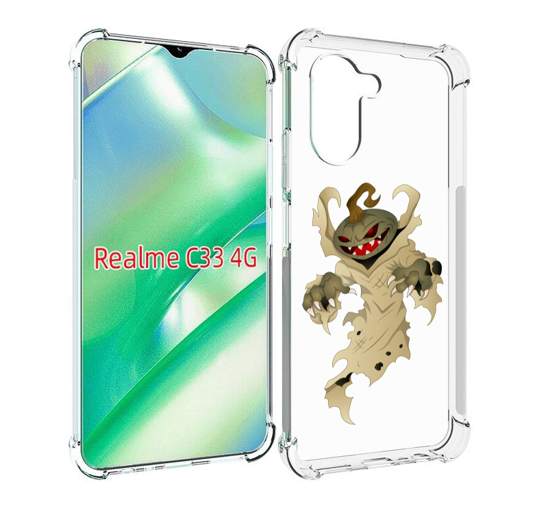 

Чехол MyPads призрак хэллоуина для Realme C33 4G, Прозрачный, Tocco