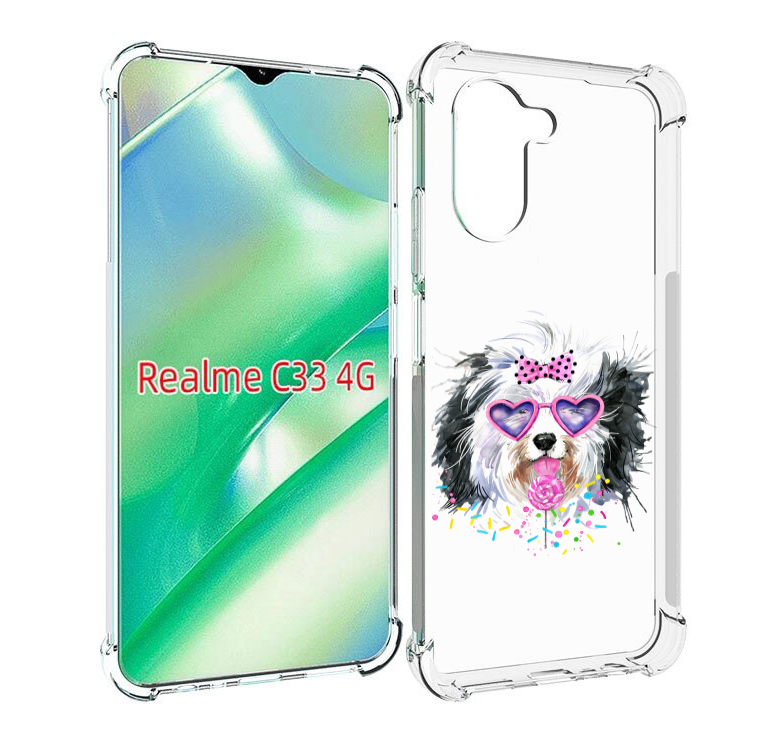 

Чехол MyPads пушистик для Realme C33 4G, Прозрачный, Tocco