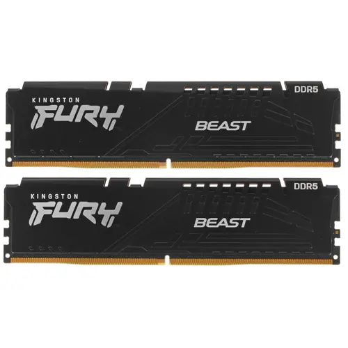 Оперативная память Kingston Fury Beast 64Gb DDR5 5200MHz (KF552C40BBK2-64) (2x32Gb KIT)