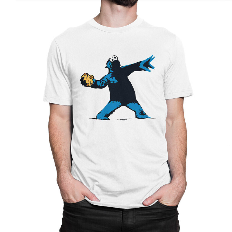 

Футболка мужская Dream Shirts Печеньковый Монстр 1000509222 белая S, Печеньковый Монстр 1000509222