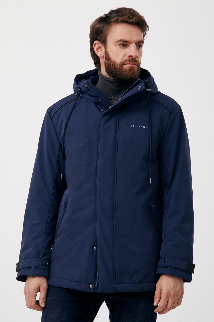 

Куртка мужская Finn Flare FAB21030 синяя 2XL, FAB21030