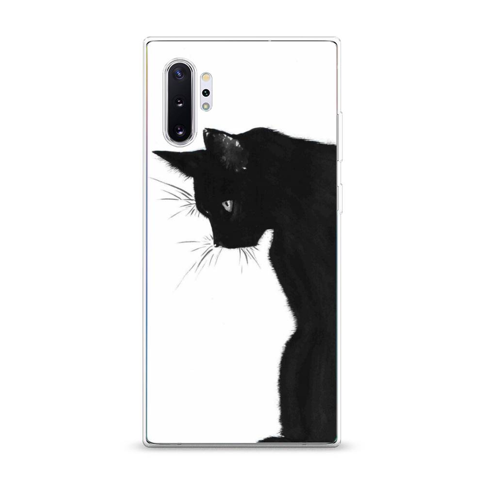 фото Чехол awog "black cat" для samsung galaxy note 10 +