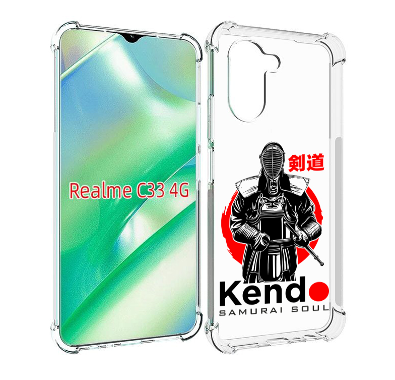

Чехол MyPads рисованый самурай для Realme C33 4G, Прозрачный, Tocco