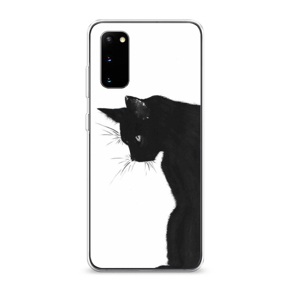 

Чехол Awog на Samsung Galaxy S20 "Black cat", Черный;белый, 29250-1