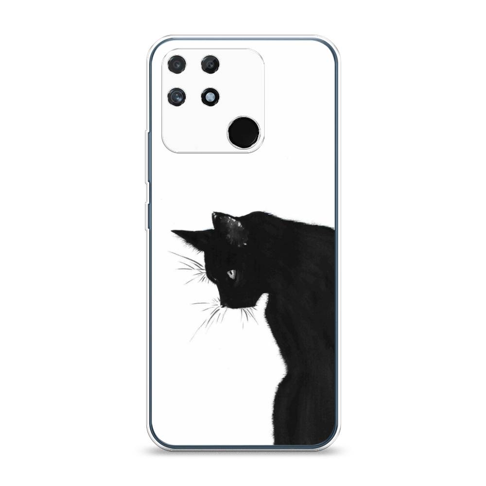

Чехол Awog на Realme Narzo 50A "Black cat", Черный;белый, 258450-1