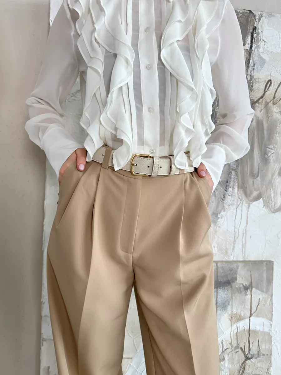 

Ремень женский A.Valentino GLORIA молочный, 90 см, Белый, GLORIA