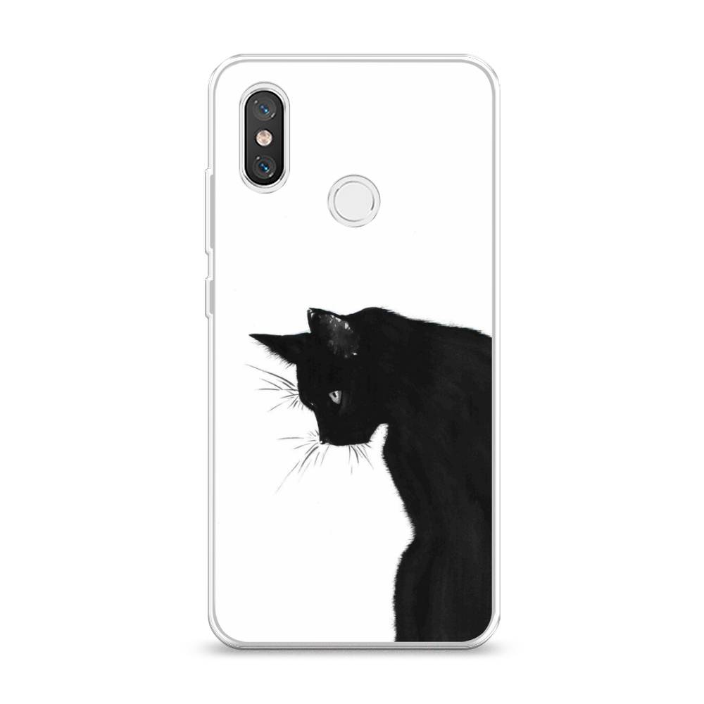 

Чехол Awog на Xiaomi Mi 8 "Black cat", Черный;белый, 33550-1