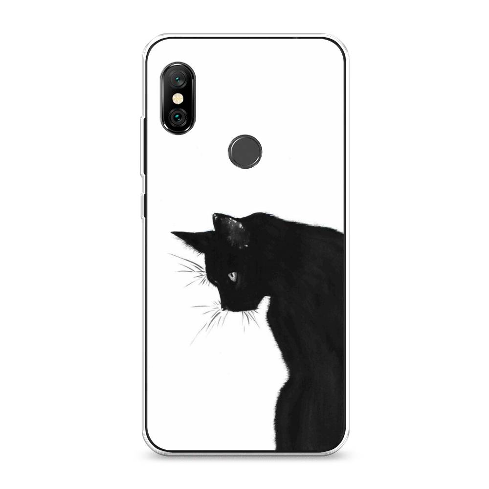 фото Чехол awog "black cat" для xiaomi redmi note 6 pro