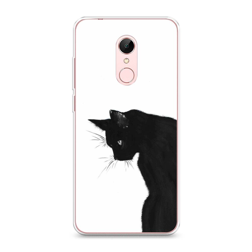 

Чехол Awog на Xiaomi Redmi 5 "Black cat", Черный;белый, 33050-1