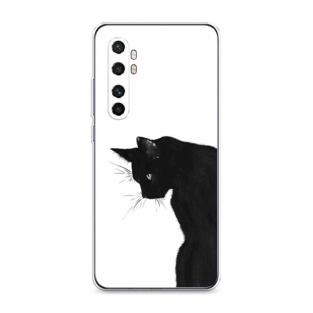 

Чехол Awog на Xiaomi Mi Note 10 lite "Black cat", Черный;белый, 38450-1