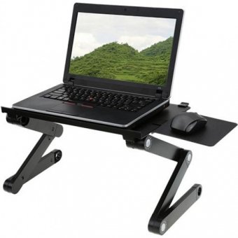 фото Столик складной для ноутбука laptop table t8 черный без вентилятора superwalker