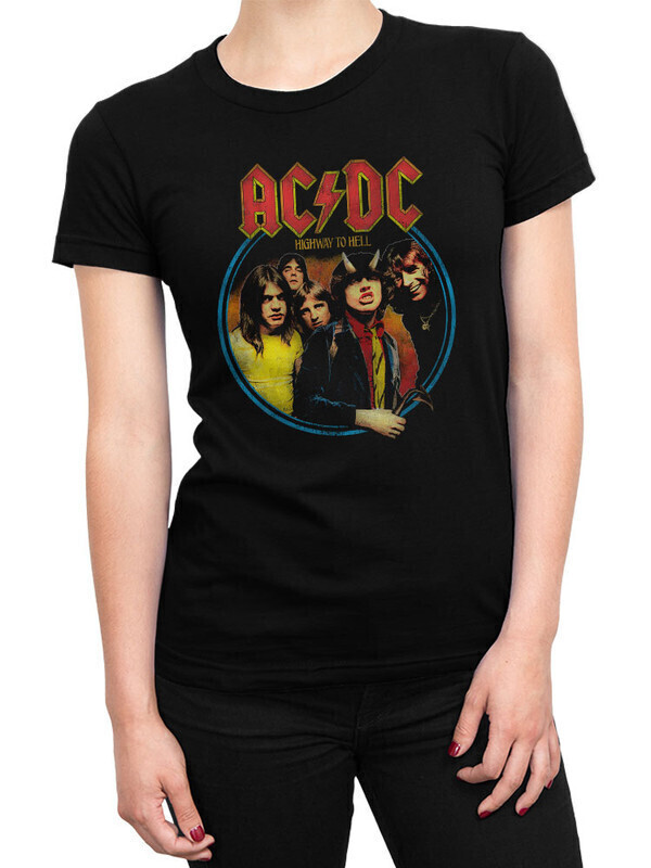 

Футболка женская Dream Shirts AC DC Женская 50009001 черная XL, AC DC Женская 50009001
