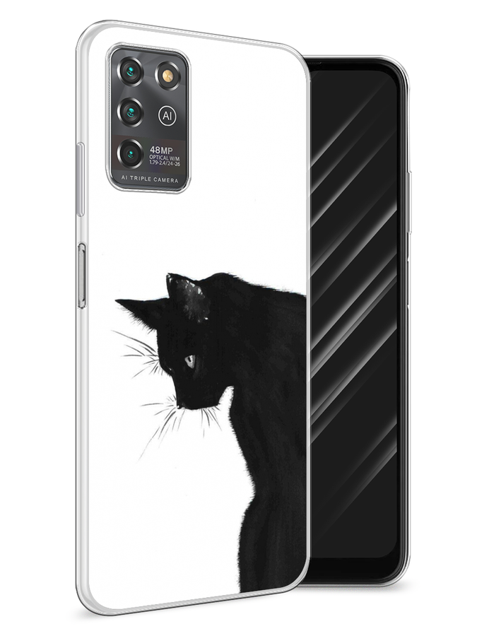 

Чехол Awog на ZTE Blade V30 Vita / ЗТЕ Блэйд V30 Vita "Black cat", Черный;белый, 135050-1