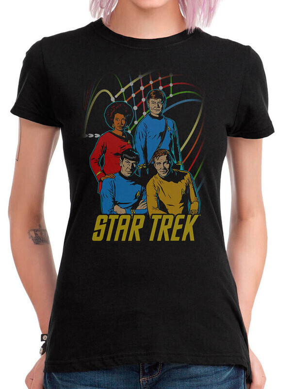 

Футболка женская Dream Shirts Спок - Стар Трек Женская 50009011 черная XS, Спок - Стар Трек Женская 50009011