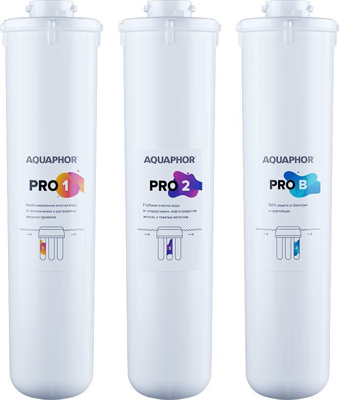 

Модуль сменный фильтрующий Аквафор ECO Pro 3шт, Белый