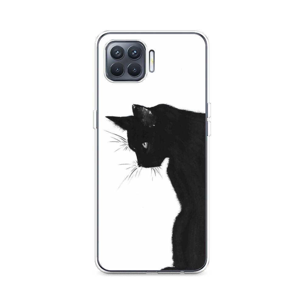 

Чехол Awog на Oppo Reno 4 lite "Black cat", Черный;белый, 254550-1