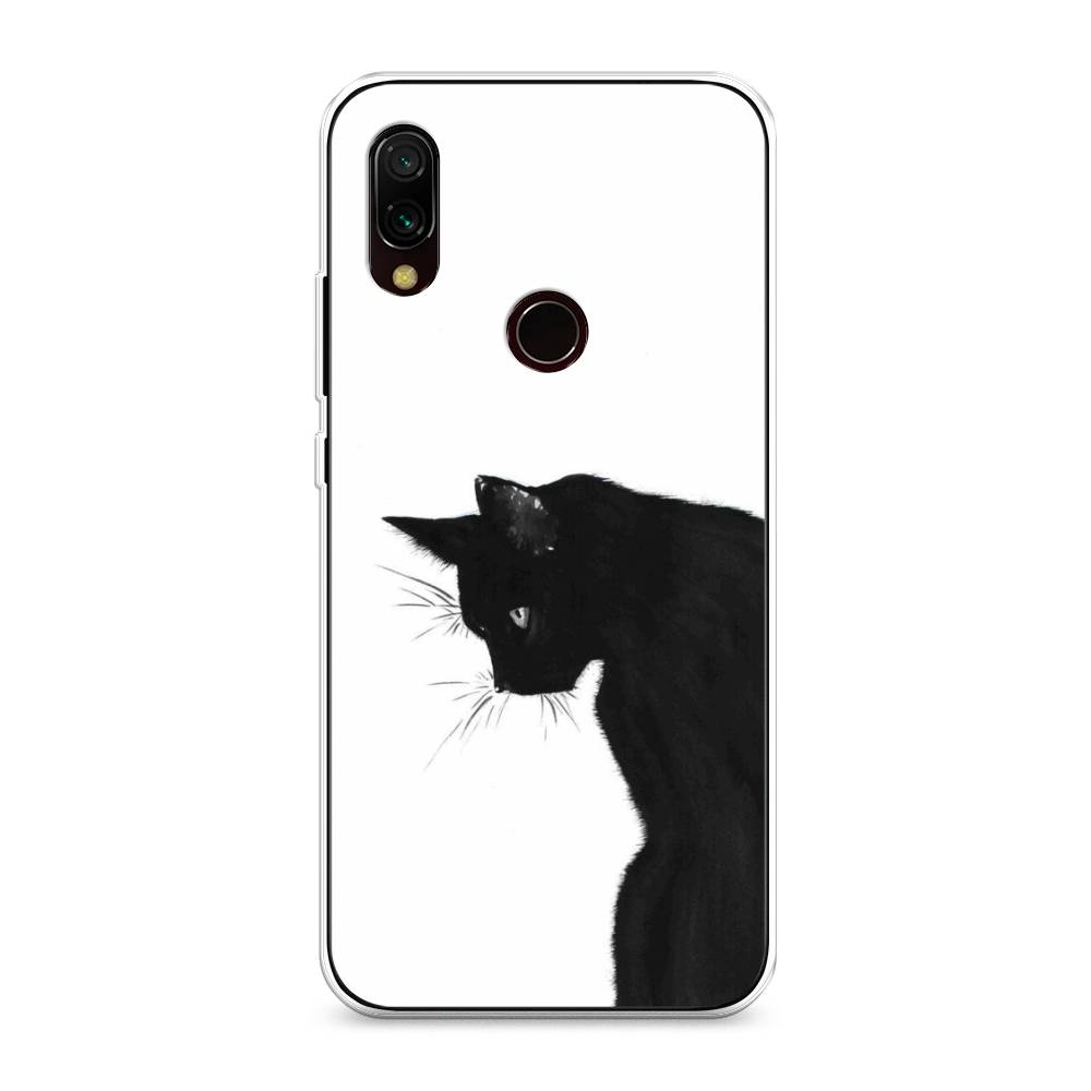 

Чехол Awog на Xiaomi Redmi 7 "Black cat", Черный;белый, 35050-1